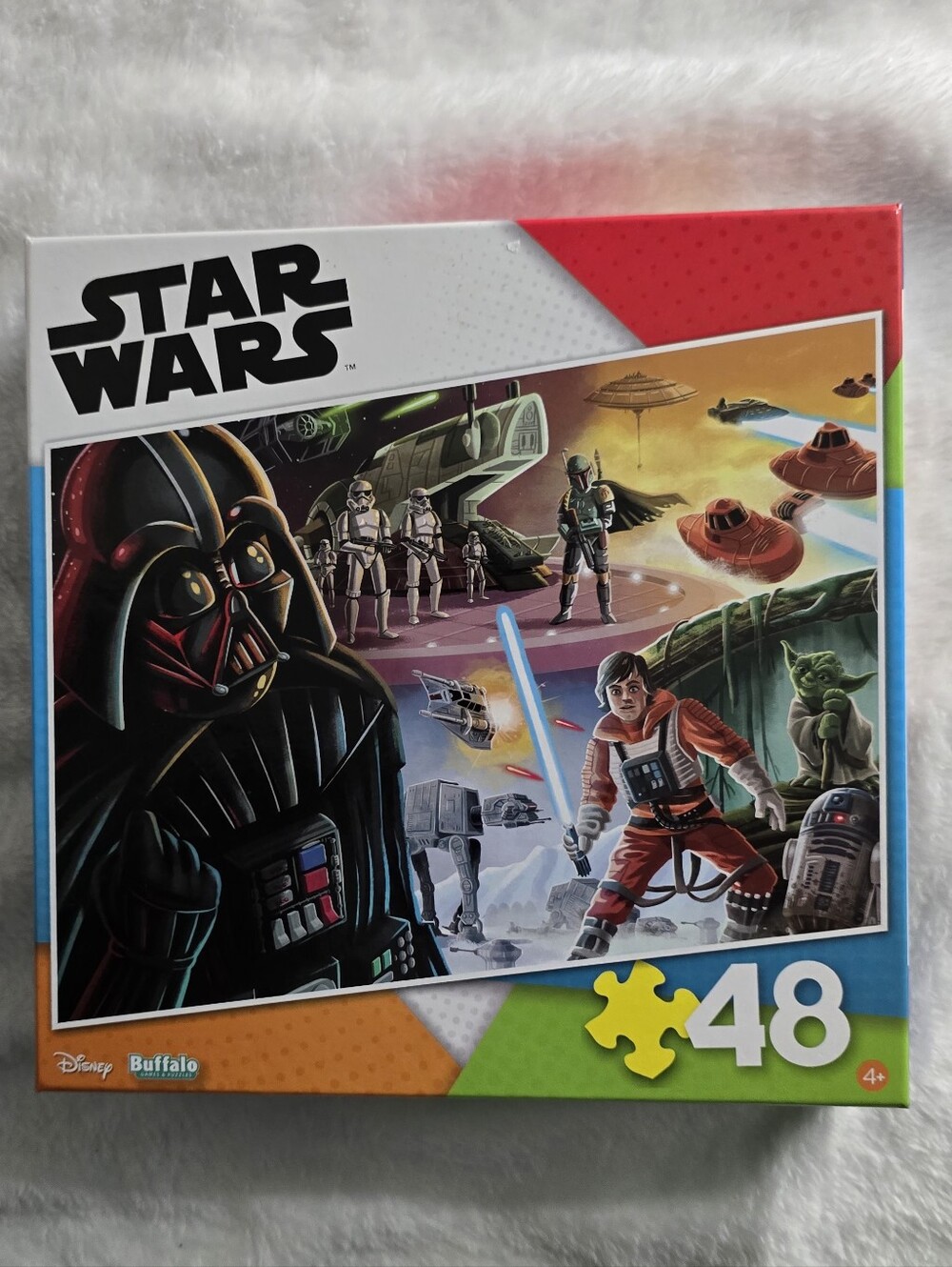 Buffalo Games Star Wars Jigsaw Puzzle 48 Large Pieces Darth Vader Luke Yoda 0490